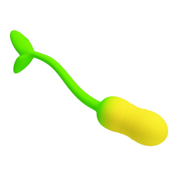 PRETTY LOVE - PULSEN APP CONTROL VIBRATING EGG 12 FUNCTIONS USB RECHARGEABLE GREEN-YELLOW