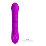 PRETTY LOVE - MONICA VIBRATEUR RECHARGEABLE À DOUBLE STIMULATION POINT G ET CLITORIAL VIOLET