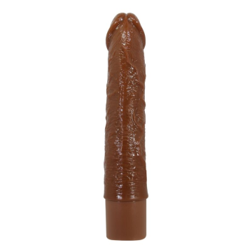 PRETTY LOVE - LEONARDO REALISTIC VIBRATOR 20 CM Ø 4 CM BROWN