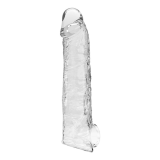 PRETTY LOVE - MANCHON D'EXTENSION DE PÉNIS AJUSTABLE 26 CM Ø 4 CM TRANSPARENT