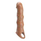 PRETTY LOVE - ADJUSTABLE PENIS EXTENSION SLEEVE 28 CM Ø 4.5 CM BROWN