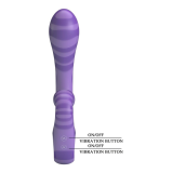 PRETTY LOVE - VIBRATORE A DOPPIA ESTIVA CON MANICO 19 CM Ø 3,5 CM VIOLA