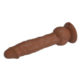 PRETTY LOVE - EREN THRUSTING VIBRATING DILDO 20.5 CM Ø 4.5 CM BROWN