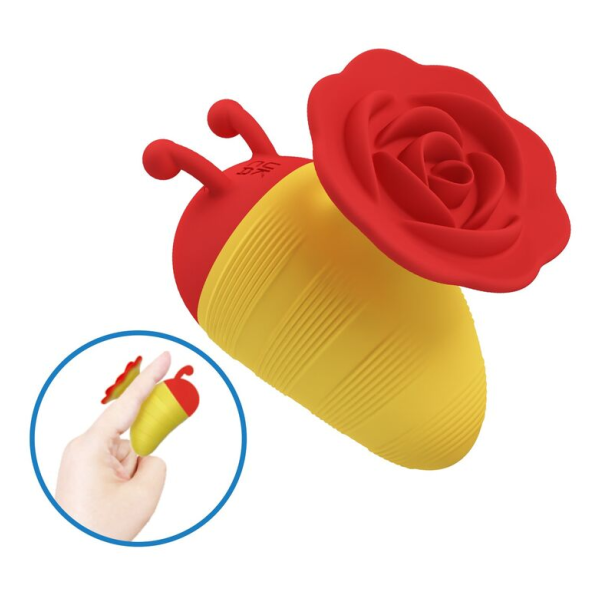 PRETTY LOVE - LITTLE BEE STIMULATEUR CLITORIAL RECHARGEABLE 7 MODES ROUGE/JAUNE