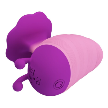 PRETTY LOVE - STIMOLATORE CLITORIDEO RICARICABILE LITTLE BEE, 7 MODALITÀ, VIOLA-ROSA
