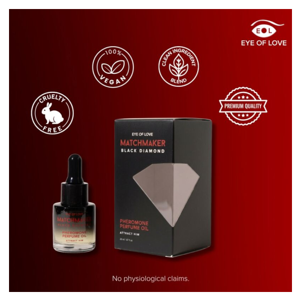 EYE OF LOVE - HUILE DE PARFUM AUX PHÉROMONES DE DIAMANT NOIR MATCHMAKER 20 ML