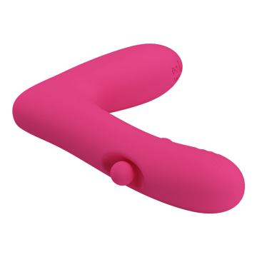 PRETTY LOVE - DUDEN RECHARGEABLE SILICONE VIBRATOR 12 VIBRATION MODES AND 3 ROCKING MODES PINK