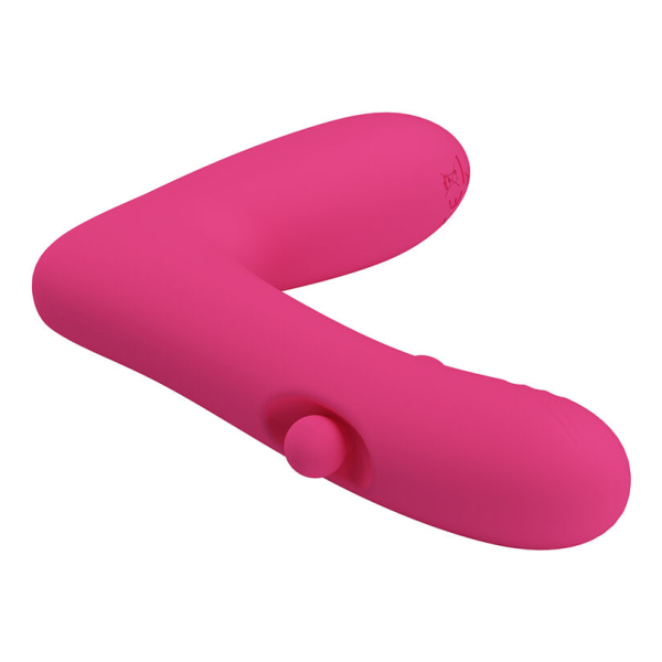 PRETTY LOVE - VIBRATORE RICARICABILE IN SILICONE DUDEN CON 12 MODALITÀ DI VIBRAZIONE E 3 MODALITÀ DI OSCILLAZIONE, ROSA
