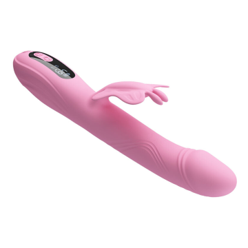 PRETTY LOVE - BELLA RABBIT VIBRATOR MIT SCHMETTERLINGS-STIMULATION UND LED PINK