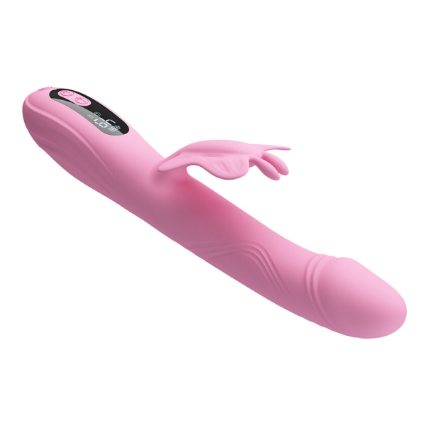 PRETTY LOVE - BELLA RABBIT VIBRATOR MIT SCHMETTERLINGS-STIMULATION UND LED PINK