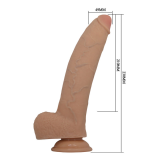 PRETTY LOVE - FABIAN FLEXIBLER DILDO MIT SAUGKAPSEL FLEISCH