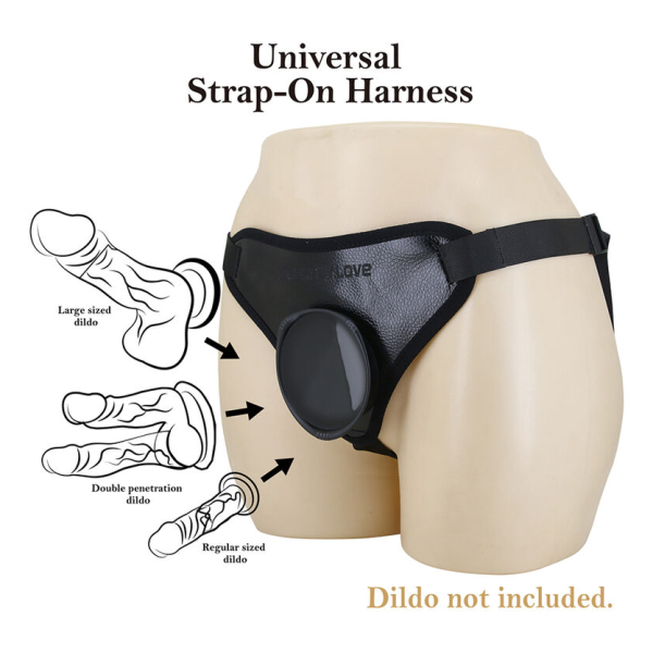 PRETTY LOVE - UNIVERSAL STRAP-ON HARNESS BLACK