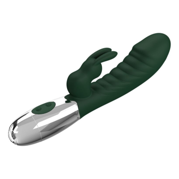 PRETTY LOVE - NAUGHTY BUNNY KANINCHEN-VIBRATOR MIT 30 FUNKTIONEN, USB-AUFLADBAR, GRÜN