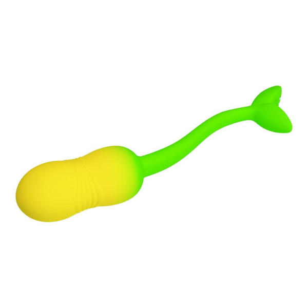 PRETTY LOVE - PULSEN APP CONTROL VIBRATING EGG 12 FUNCTIONS USB RECHARGEABLE GREEN-YELLOW