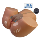 CRAZY BULL - REALISTISCHER WEIBLICHER TORSO-MASTURBATOR MIT DOPPELEINTRITT, VIBRATIONS- UND SAUGFUNKTION, NATURFARBE