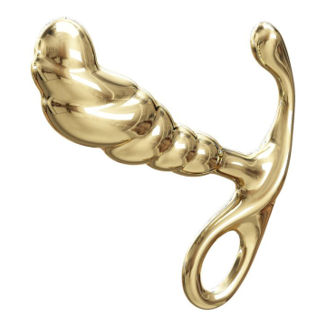 PRETTY LOVE - MASSAGGIATORE PROSTATICO IN LEGA DI ZINCO JACK, COLORE ORO