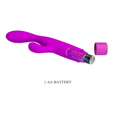 PRETTY LOVE - JENE DUAL STIMULATION G-SPOT AND CLITORAL VIBRATOR PURPLE
