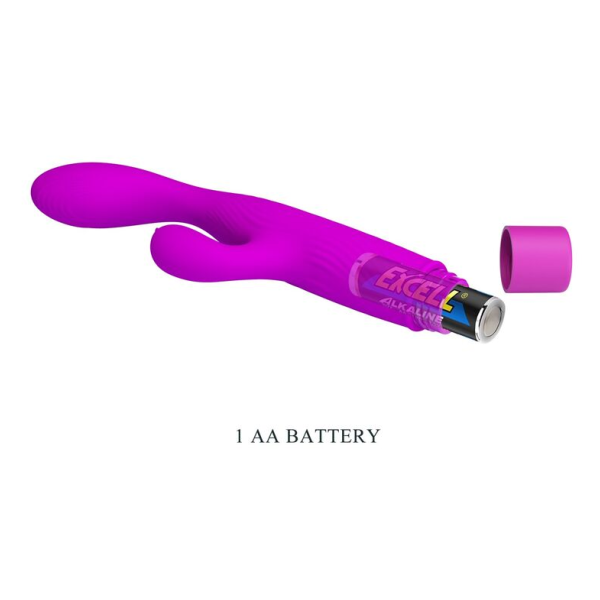 PRETTY LOVE - JENE VIBRATEUR À DOUBLE STIMULATION POINT G ET CLITORIAL VIOLET