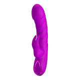 PRETTY LOVE - MONICA WIEDERAUFLADBARER DOPPEL-STIMULATIONSVIBRATOR FÜR G-PUNKT UND KLITORIS, LILA