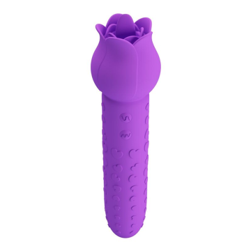 PRETTY LOVE - VIBRATEUR STIMULATEUR ORAL ET CLITORIAL RECHARGEABLE DANNELL VIOLET
