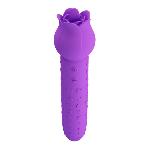 PRETTY LOVE - DANNELL WIEDERAUFLADBARER ORALSTIMULATOR UND KLITORISATIV-VIBRATOR LILA