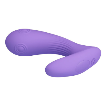 PRETTY LOVE - ANDROMEDA VIBRATEUR À DOUBLE STIMULATION RECHARGEABLE VIOLET