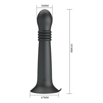 PRETTY LOVE - MASSAGGIATORE ROTANTE E SPINTA RICARICABILE TRAMITE USB STELLA