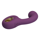 PRETTY LOVE - BRYNNLEE VIBRATORE RICARICABILE CON STIMOLATORE ORALE, 10 VIBRAZIONI E 5 FUNZIONI DI LECCATA, VIOLA