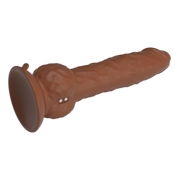 PRETTY LOVE - DILDO VIBRANTE EREN 20,5 CM Ø 4,5 CM MARRONE