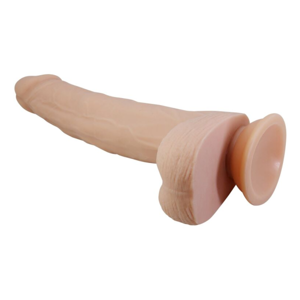 PRETTY LOVE - DILDO VIBRANTE ROTANTE E SPINTA MILES CON TELECOMANDO 23,5 CM Ø 4,8 CM NATURALE