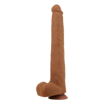 PRETTY LOVE - VIGGO REALISTIC SOFT-TOUCH SKIN-SLIDING DILDO 36,5 CM BROWN