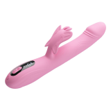 PRETTY LOVE - BELLA RABBIT VIBRATOR MIT SCHMETTERLINGS-STIMULATION UND LED PINK