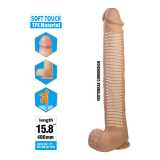 PRETTY LOVE - PAT DILDO FLESSIBILE E REALISTICO CON VENTOSA 40 CM -Ø- 6 CM