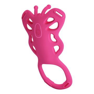 PRETTY LOVE - MASSAGGIATORE PER SVEGLIA CON APP A FORMA DI FARFALLA, ROSA