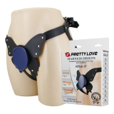 PRETTY LOVE - SLIP HARNAIS UNIVERSEL À BRETELLES NOIRES ET BLEUES