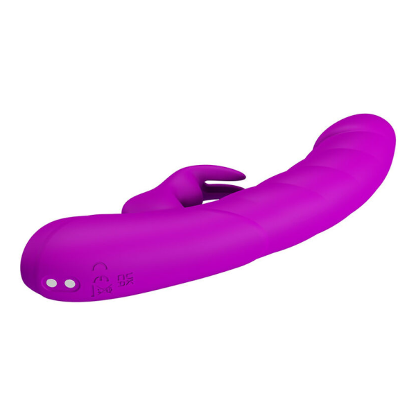 PRETTY LOVE - MONICA VIBRATEUR RECHARGEABLE À DOUBLE STIMULATION POINT G ET CLITORIAL VIOLET