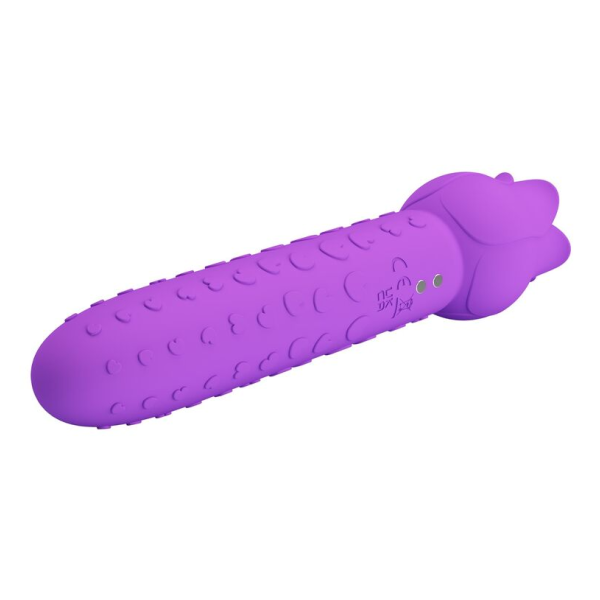 PRETTY LOVE - VIBRATEUR STIMULATEUR ORAL ET CLITORIAL RECHARGEABLE DANNELL VIOLET