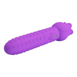 PRETTY LOVE - VIBRATORE RICARICABILE DANNELL PER STIMOLAZIONE ORALE E CLITORIDEA, VIOLA