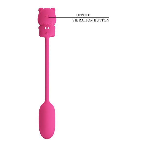 PRETTY LOVE - VIBRATORE A PROIETTILE RICARICABILE OLSON CON TELECOMANDO CABLATO ROSA