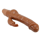 PRETTY LOVE - ELLISON VIBRATEUR LAPIN RÉALISTE 22,6 CM Ø 4,2 CM MARRON