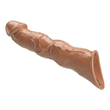 PRETTY LOVE - ADJUSTABLE PENIS EXTENSION SLEEVE 28 CM Ø 4.5 CM BROWN