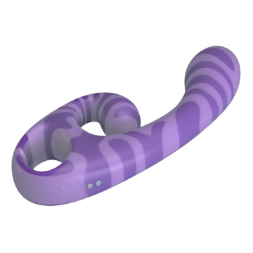 PRETTY LOVE - VIBRATORE A DOPPIA ESTIVA CON MANICO 19 CM Ø 3,5 CM VIOLA