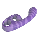PRETTY LOVE - SUMMER DOUBLE-ENDED VIBRATOR WITH HANDLE 19 CM Ø 3.5 CM PURPLE