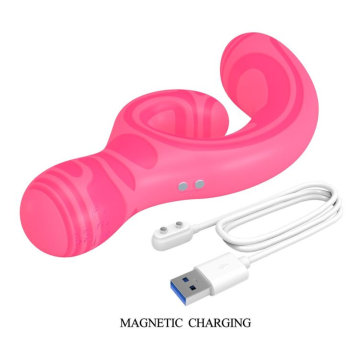 PRETTY LOVE - VERITY MASSEUR À DOUBLE EXTRÉMITÉ RECHARGEABLE PAR USB