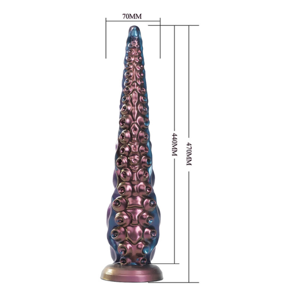 POWER MONSTERS - ABYSSAL TENTACLE TRICOLOR FANTASY SILIKONDILDO 46 CM Ø 7 CM