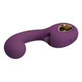 PRETTY LOVE - BRYNNLEE RECHARGEABLE VIBRATOR WITH ORAL STIMULATOR 10 VIBRATIONS & 5 LICKING FUNCTIONS PURPLE