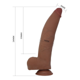 PRETTY LOVE - ULRIC REALISTISCHER FLEXIBLER DILDO 26 CM Ø 5,5 CM TPE BRAUN