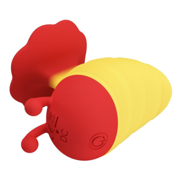 PRETTY LOVE - LITTLE BEE STIMULATEUR CLITORIAL RECHARGEABLE 7 MODES ROUGE/JAUNE