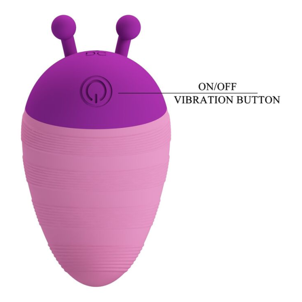 PRETTY LOVE - LITTLE BEE RECHARGEABLE CLITORAL STIMULATOR 7 MODES PURPLE-PINK