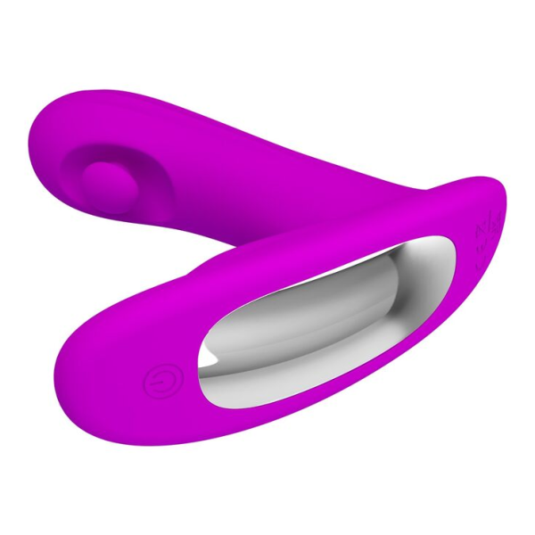 PRETTY LOVE - BAUER WIEDERAUFLADBARER PROSTATA-MASSAGEGERÄT MIT 12 MODI, LILA